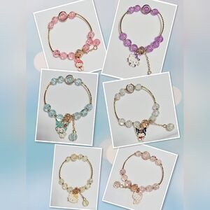 Hello Kitty, My Melody, Kuromi Charm Bracelets